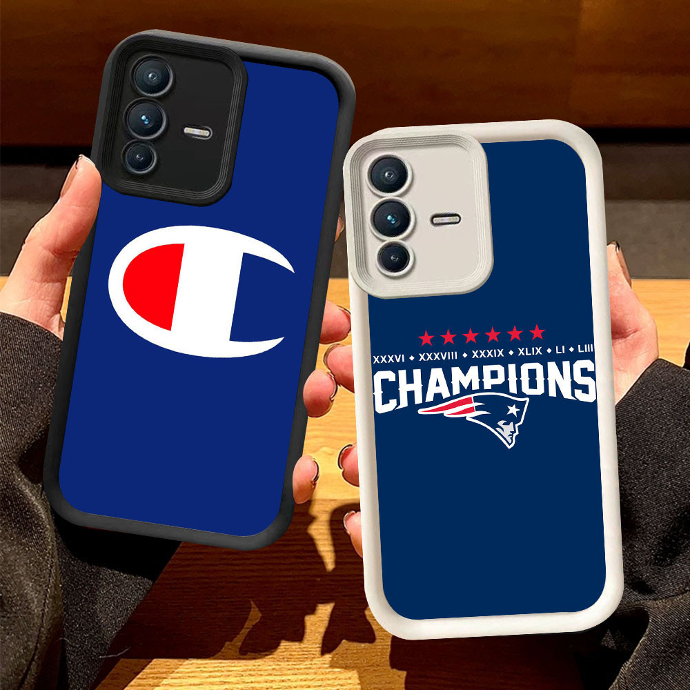 O-12 Champions Casing สําหรับ VIVO V23E Y75 V23 Y200 5G สีดําและสีขาว