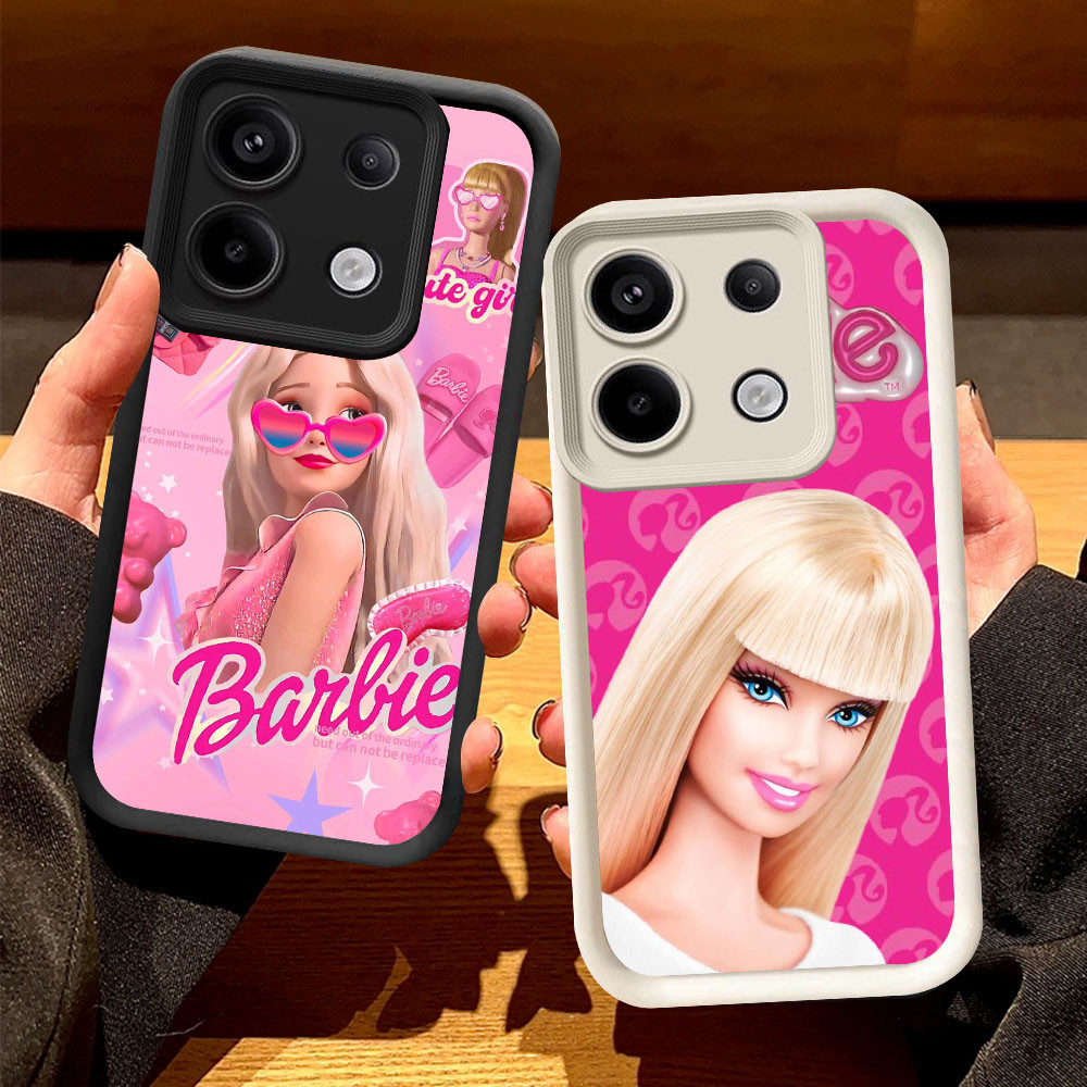 O-72 Barbie Girl Casing สําหรับ Xiaomi POCO M6 X6 NEO M7 M4 Pro สีดําและสีขาว