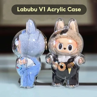 [ผู้ขายท้องถิ่น]🚚 Labubu อะคริลิคตุ๊กตา V3 V2 V1 แบบพกพากันน้ํากันฝุ่นกรณี Labu HD Clear กล่องเก็บป้องกันไวนิลรูปจี้กระเป๋าไม่มีตุ๊กตา
