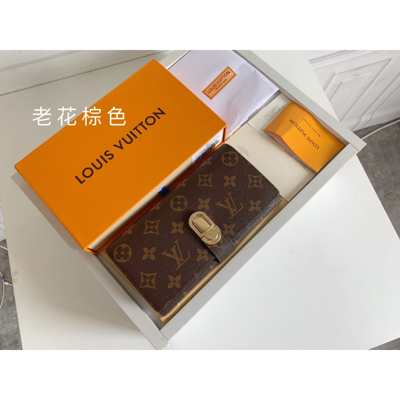 LV5102 Wallet Classic Presbyopic Fashion All-Match Business Men สีน้ําตาล