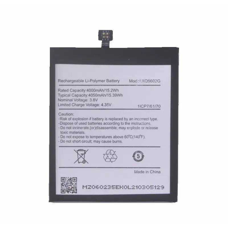 ▥ 1X ใหม่คุณภาพสูง 4050Mah 15.39Wh เปลี่ยน Xq6602g แบตเตอรี่สําหรับ Caterpillar CAT S62 Bateria