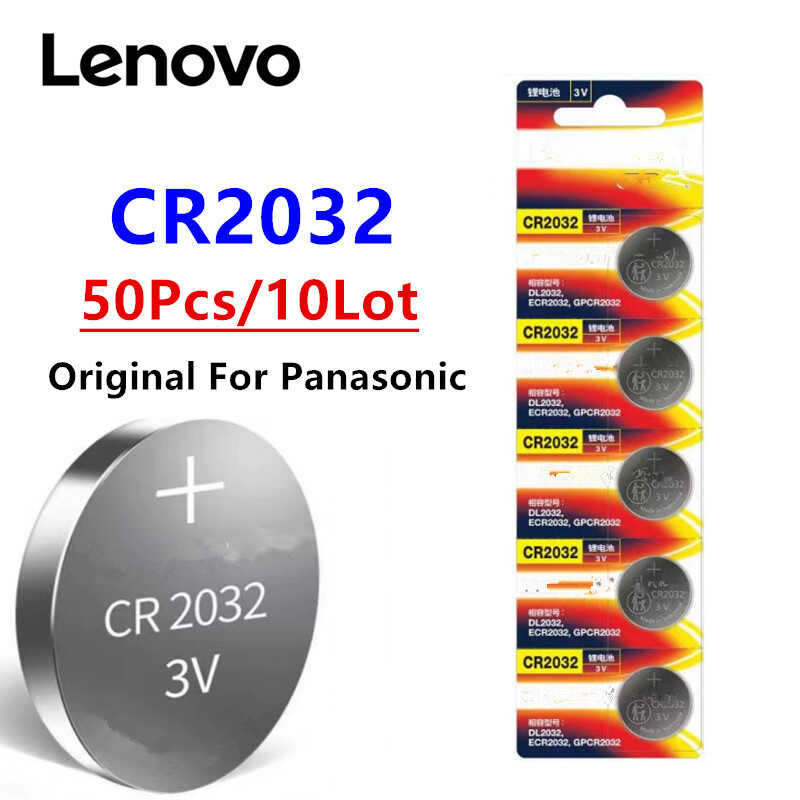Δ 50 ชิ้น Cr2032 สำหรับ Cr2032dl2032ecr2032 แบตเตอรี่ลิเธียมนาฬิ