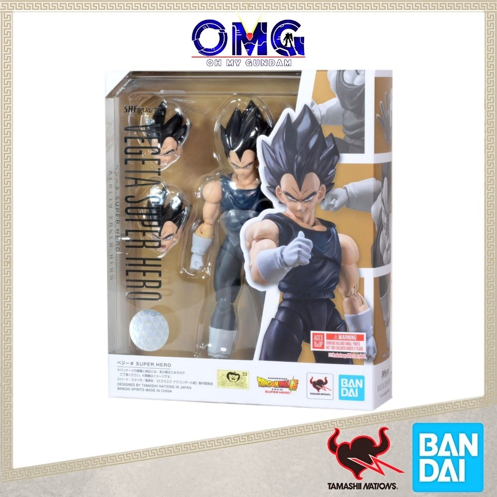 Bandai Tamashii SHFiguarts Vegeta Super Hero 66871 Dragon Ball SHF Super Hero Vegeta รูป Super Saiya