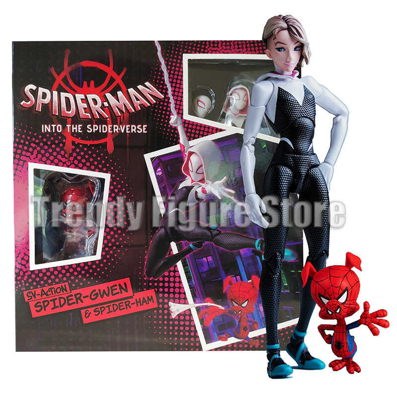 ◆ อะนิเมะ Sentinel Spider Sv Gwen Stacy Miles Morales Action Figure