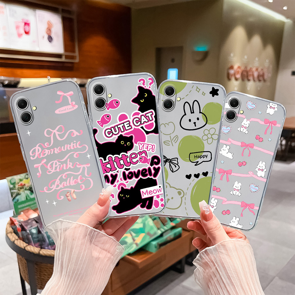 สําหรับ Samsung Galaxy A06 5G น่ารักการ์ตูนสัตว์ Ultrathin ปลอกโปร่งใสซิลิโคนนุ่มปกหลังสําหรับ SamsungGalaxyA06 5G เกราะป้องกัน Capa ราคา ถูกที่สุด ดีลบีเคเค แกลเลอรีภาพที่ 8