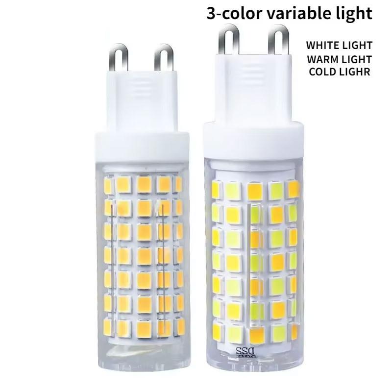 G9 G4 หลอดไฟ LED 220V เย็น/อบอุ่นธรรมชาติ 3500K 6500K Bright ในครัวเรือน Bubble Corn โคมไฟ 5 7 9W สามสีประหยัดพลังงาน Dimming Light
