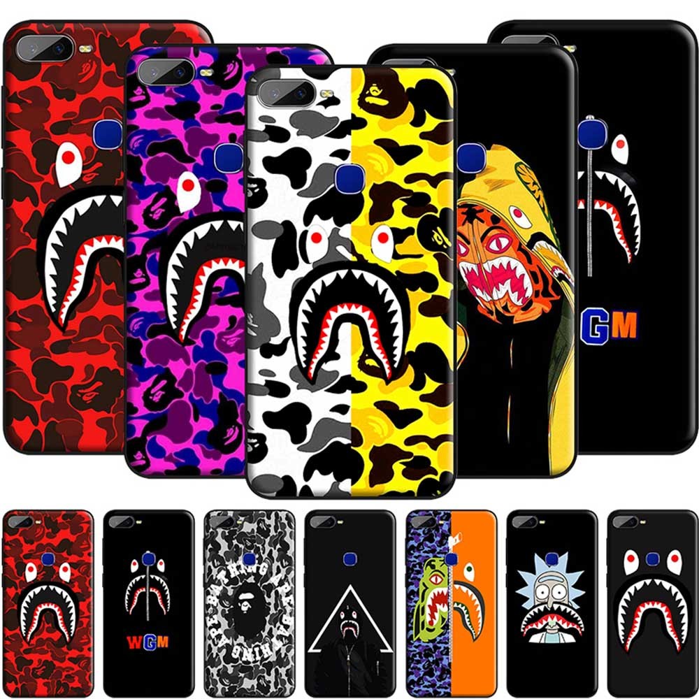 12_FEB Bape Shark เคสซิลิโคนอ่อนนุ่ม TPU สําหรับ Redmi 13 13C 14C หมายเหตุ 12S 4G 5G