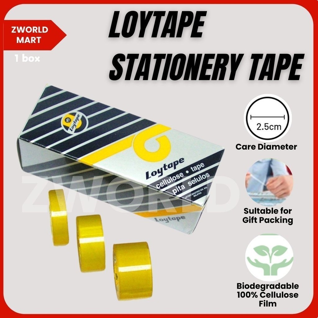 ในสต็อก Loytape 12mm / 18mm / 24mm X 15y (ขนาดเล็ก)