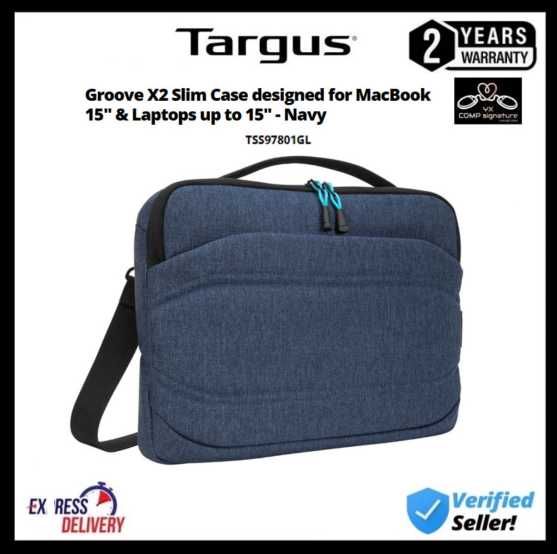 TSS97801 GROOVE X2 SLIM CASE ออกแบบสําหรับแล็ปท็อปสําหรับแล็ปท็อปสําหรับ 15" NAVY TSS97801GL