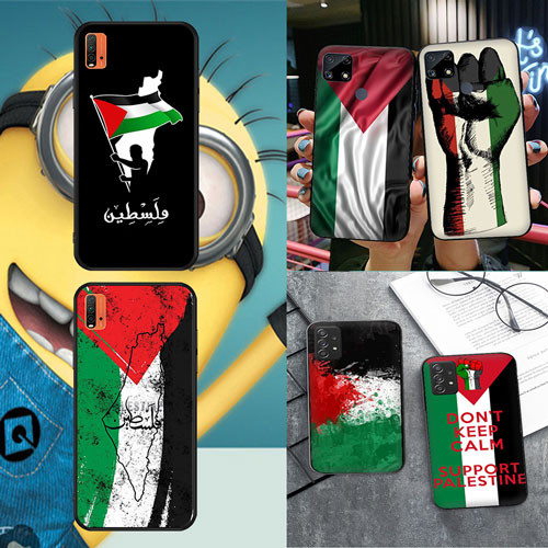นุ่มสีดํา Redmi 5 5A 5 Plus 6 6A 6 Pro 7 7A K60 K70 K70E Palestian ธงเคสโทรศัพท์