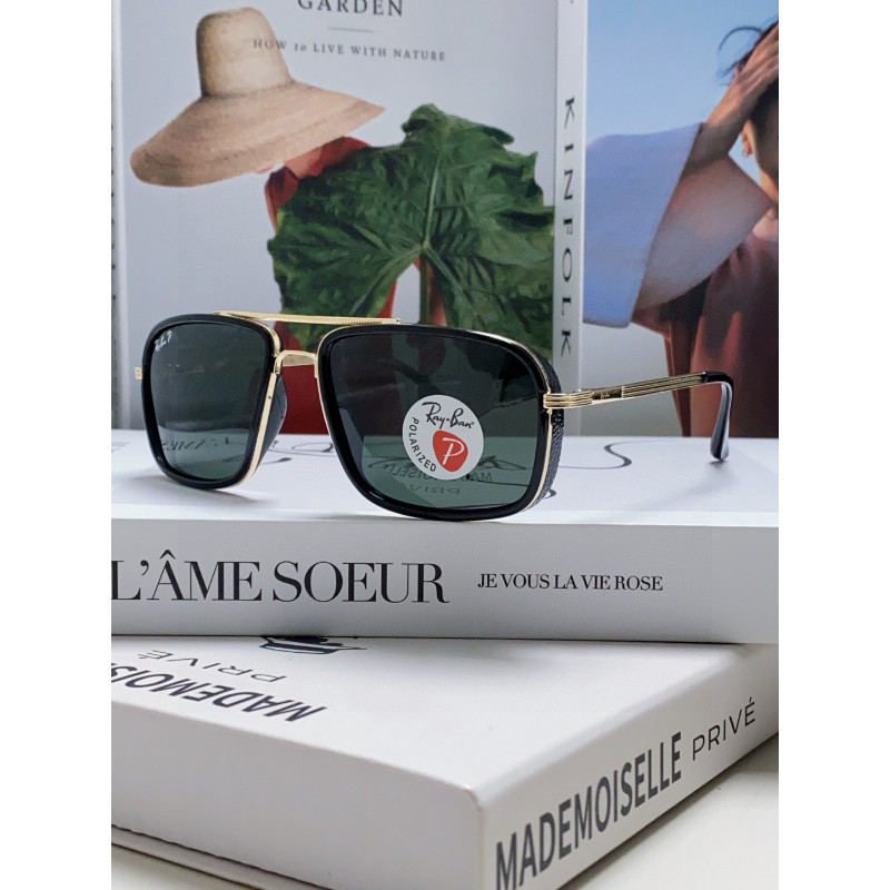 RayBan5101 แว่นตากันแดดกรอบโลหะสีดํา All-Match แฟชั่นผู้ชายผู้หญิงสไตล์เดียวกัน Street สไตล์