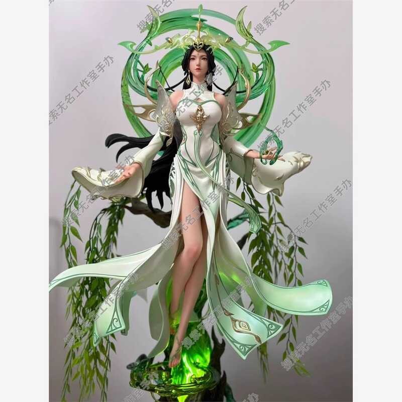 รูปปั้นรูปเครื่องประดับของเล่น Perfect World Liu Shenma Shi Haoxian Emperor Wild Luminous ไม่ว่าจะเป