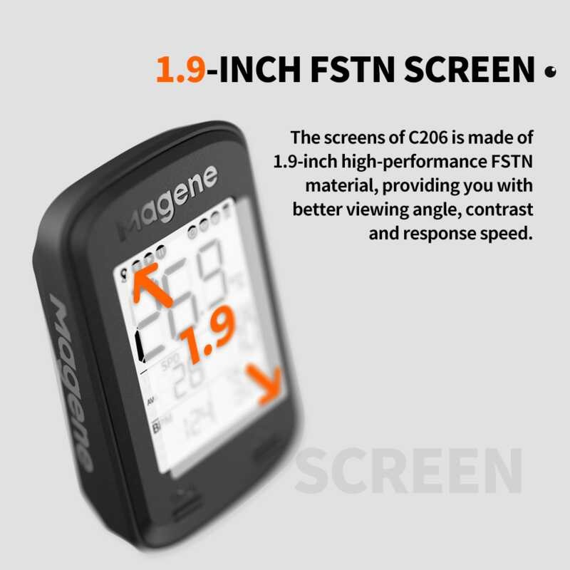 Magene C206 จักรยาน GPS Tacho ไร้สาย Cycg จักรยานคอมพิวเตอร์กัน