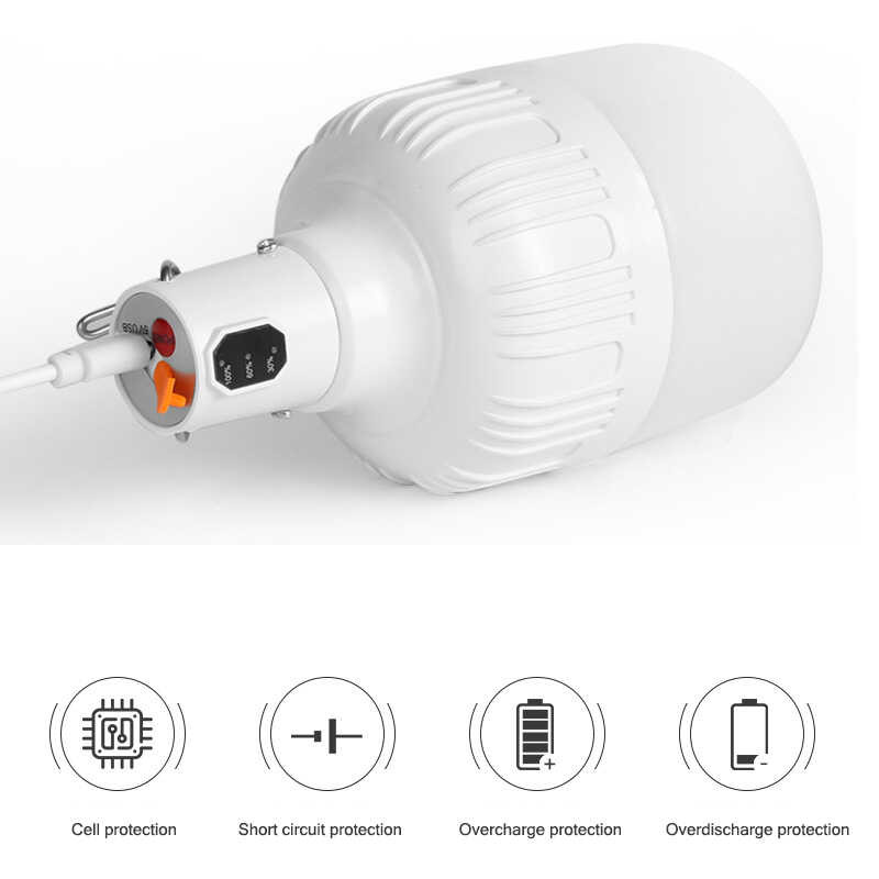 Remote 🍀 Control Solar Home Outdoor Night Market Stall Camping Rechargeable Led Bulb Light Sim