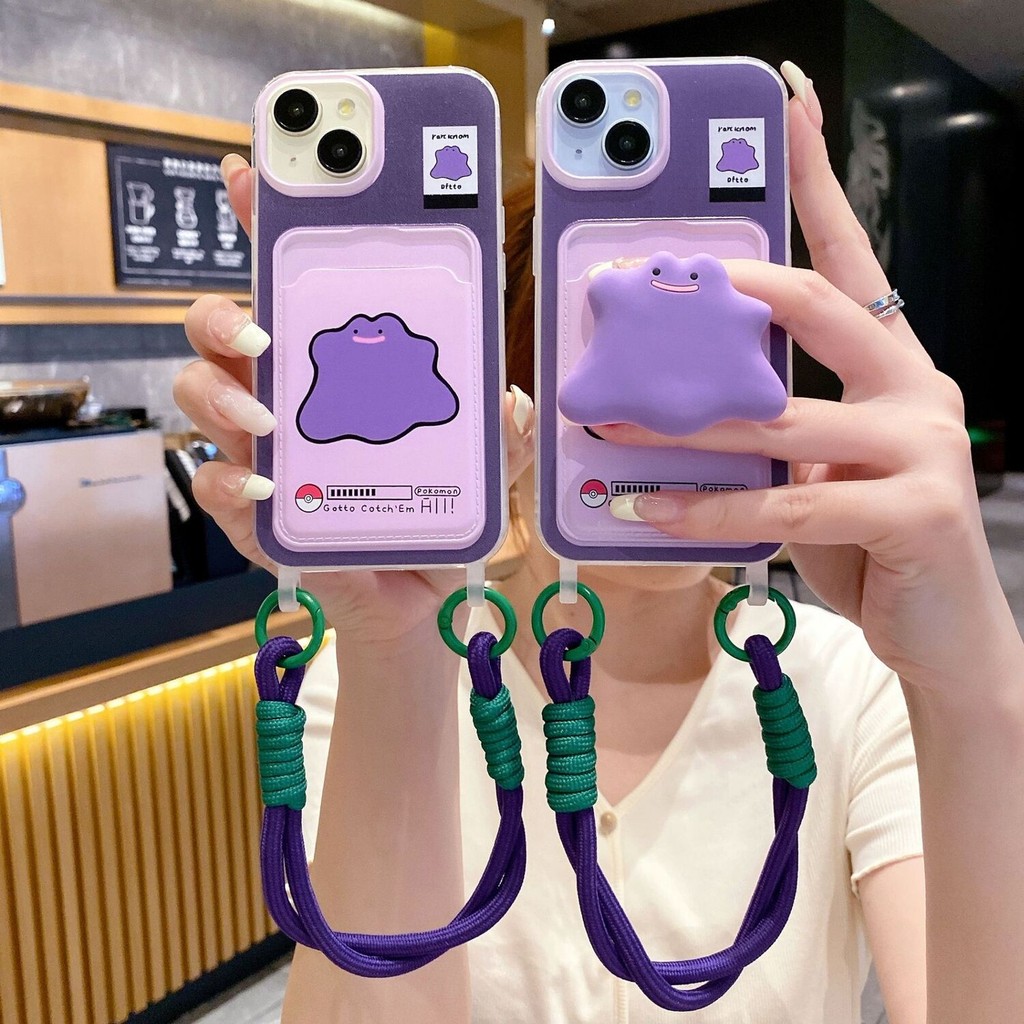 เคสโทรศัพท์มือถือการ์ตูนสำหรับ Apple iphone 15 PRO 16PRO ฝาครอบป้องกันเชือกเส้นเล็กแบบทอ