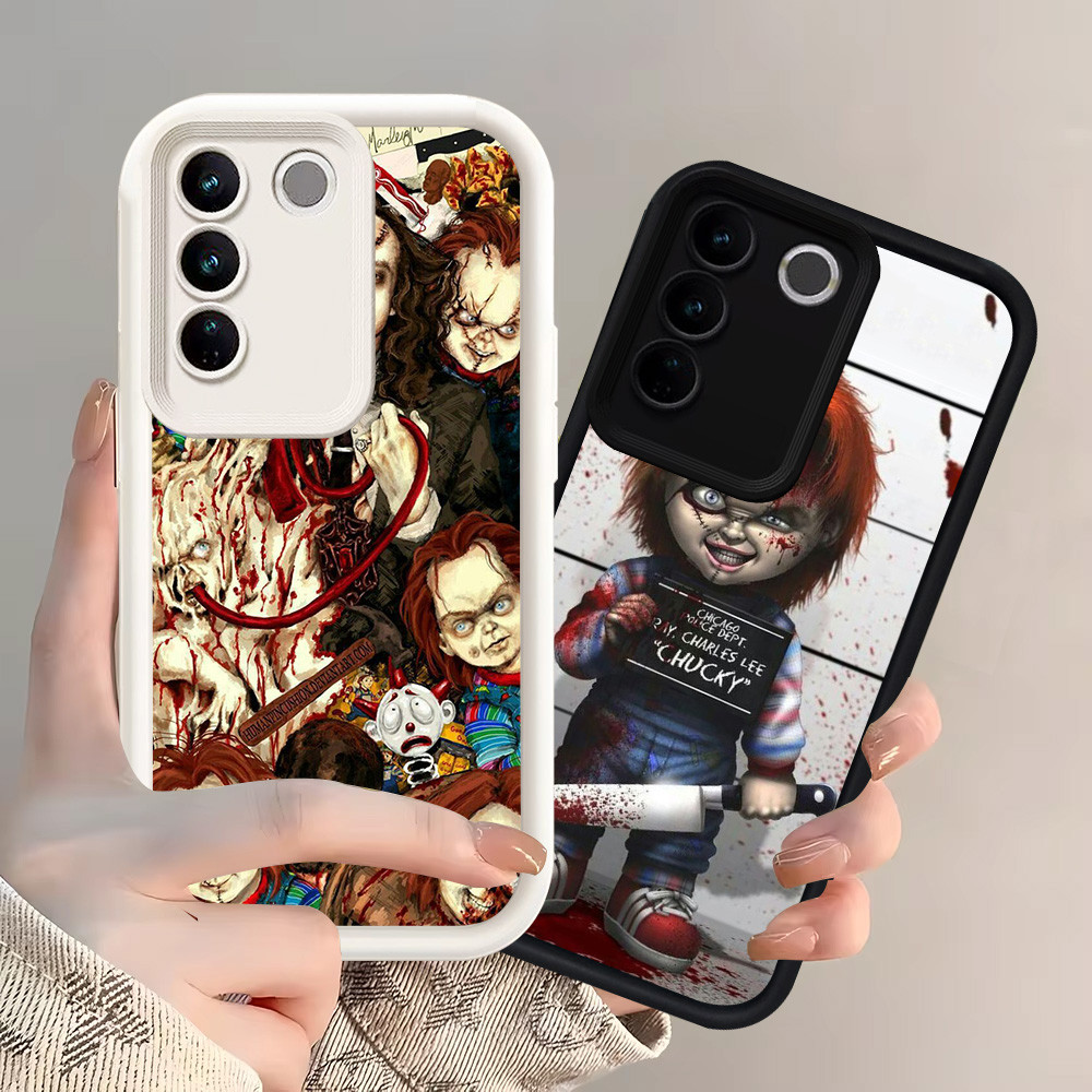 Z-36 Ray Chucky ตุ๊กตาสีขาวสีดําสําหรับ VIVO Y81s V29E V29 Y81 Y100 Pro กรณี