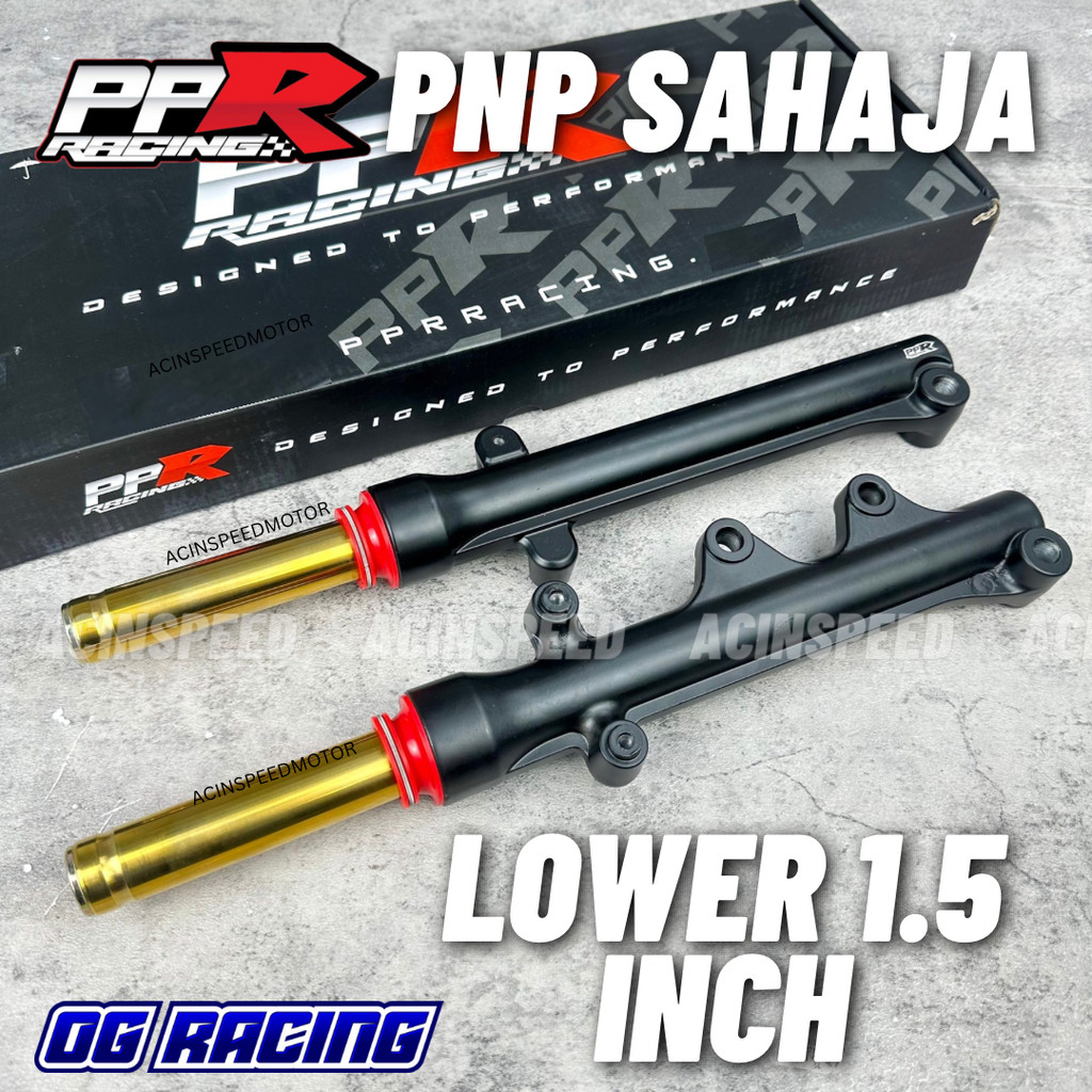 PPR RACING STD ตัดสําหรับK LOWER 1.5 INCH Y15ZR Y16 V1 V2 ABS NVX155 LC135 V1-V8 Fi/ STD FORK GOLD Y