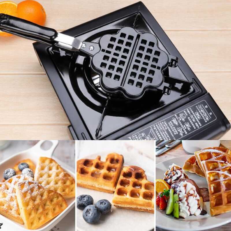 Waffle Non-Stick Panเตาอลูมิเนียมเครื่องทำวาฟเฟิลเบลเยี่ยม,
