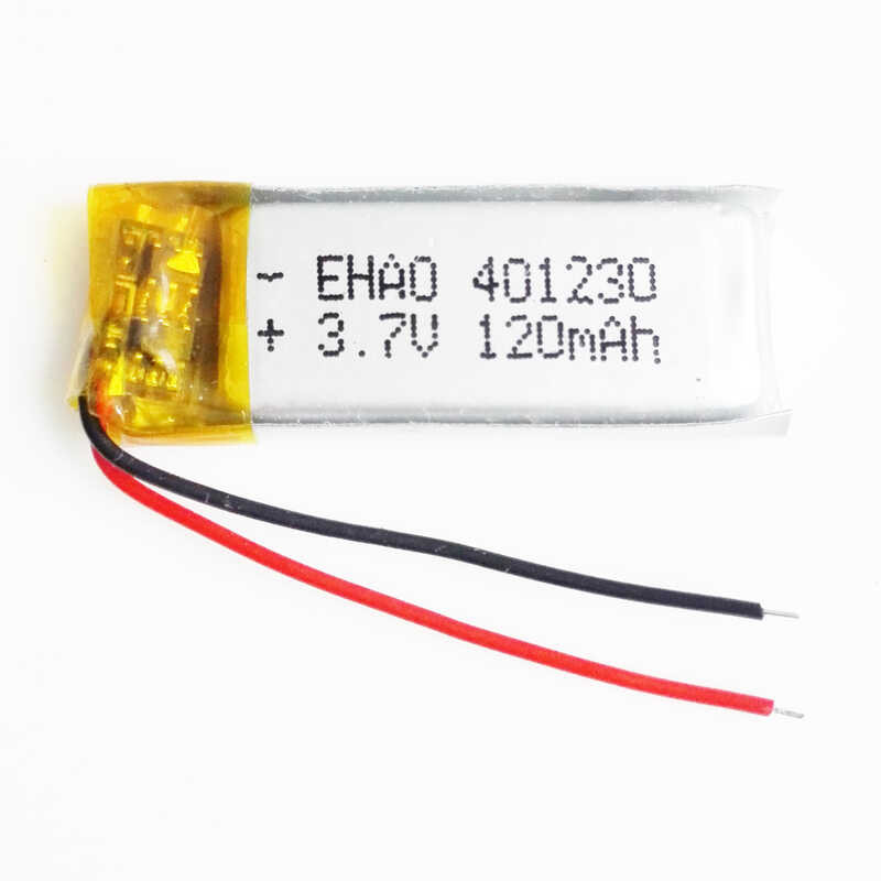 Δ ชุดที่ 5 EHAO 401230 120Mah 3.7 โวลต์ลิเธียมโพลิเมอร์ Lipo แบต