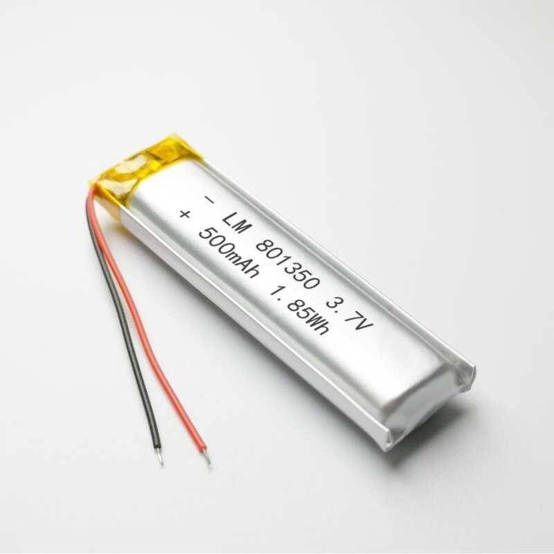 Δ 2/5/10 ชิ้น 3.7V 500Mah 801350 แบตเตอรี่ลิเธียมโพลิเมอร์ไอออ