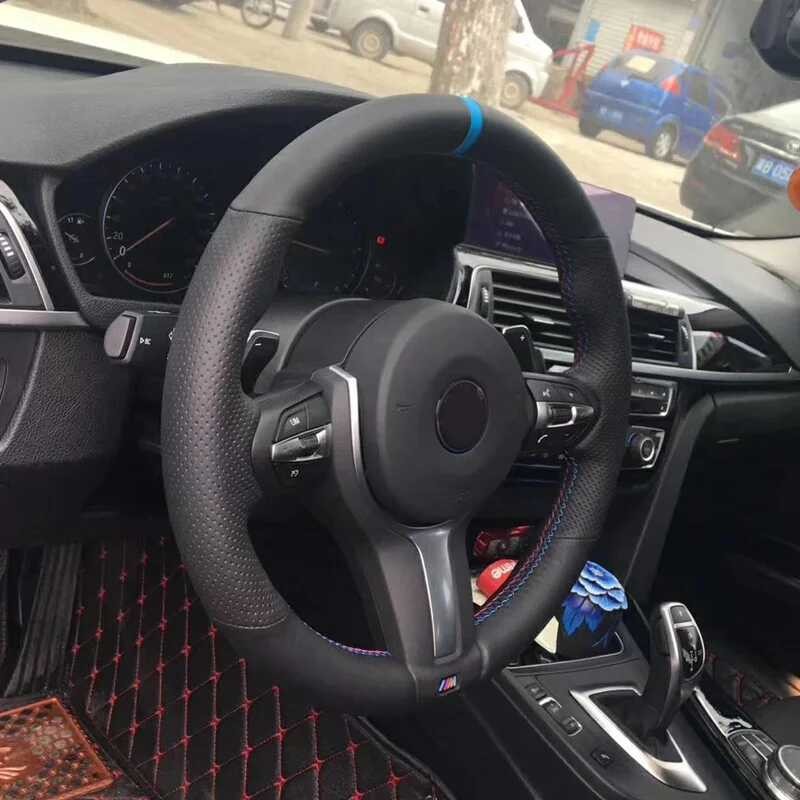 ி ฝาครอบพวงมาลัย Cardak Blue Marked สำหรับ F87 M2 F80 M3 F82 M4 M5 F12 F13 M