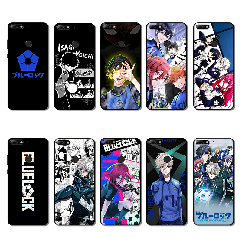 นุ่มสีดําTPUสีเคสโทรศัพท์สําหรับHuawei Nova 2 Lite 2i 3 3i 4E 5i 5T 7 SE 8i GR19 BLUE LOCK Anti fall