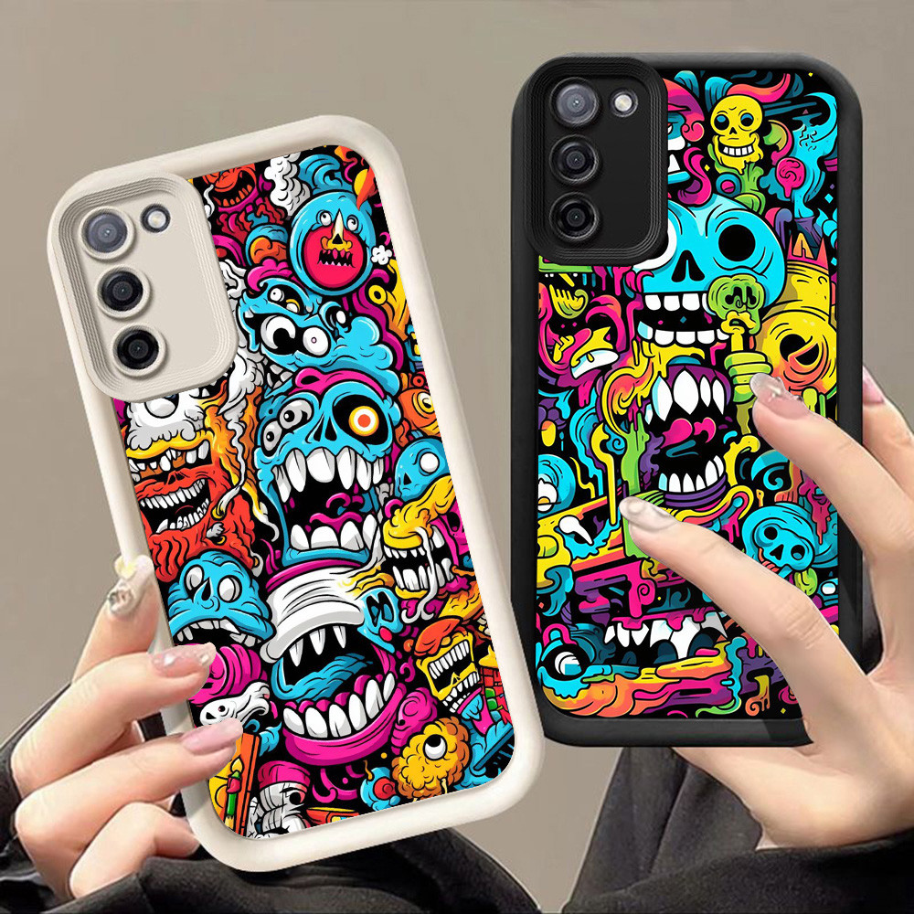 เคสสําหรับ Samsung A10 A72 M07 F07 J2 M30S J4 J7 J6 A7 M21 Prime Plus Pro 5G Q-48 Trippy