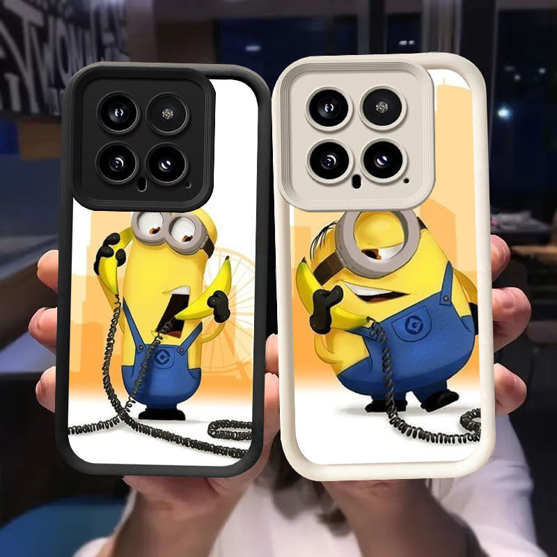 O-3 Minion Casing สําหรับ Xiaomi 13T 14 14T Pro สีดําและสีขาว