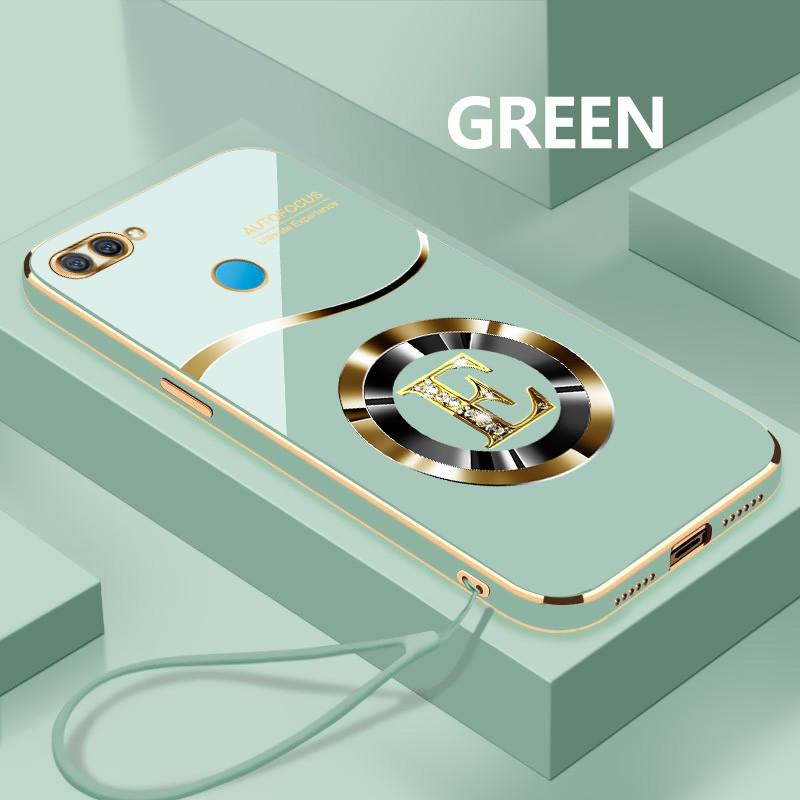 Custom Letter E Softcase สําหรับ OPPO A7 A7n A7x A8 ปลอกทนต่อการตก