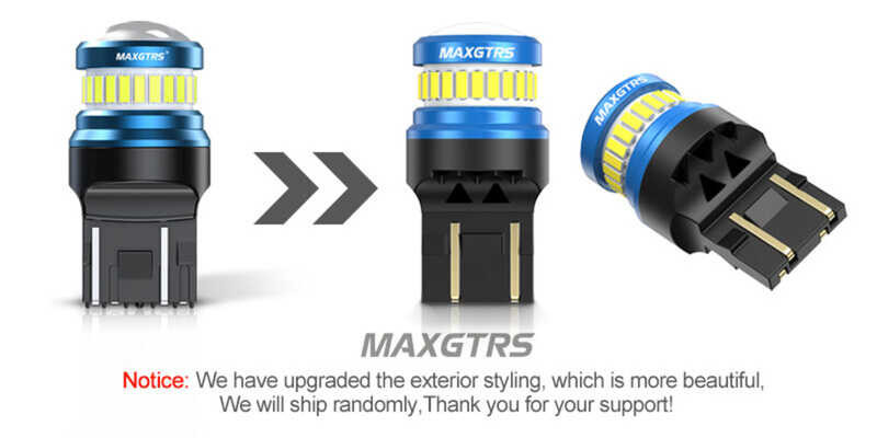 2X MAXGTRS LED T20 1157 Bay15d P21 / 5W P27 / 7W Ba15d LED 7443 W21 / 5W ไฟ LED รถเลี้ยว