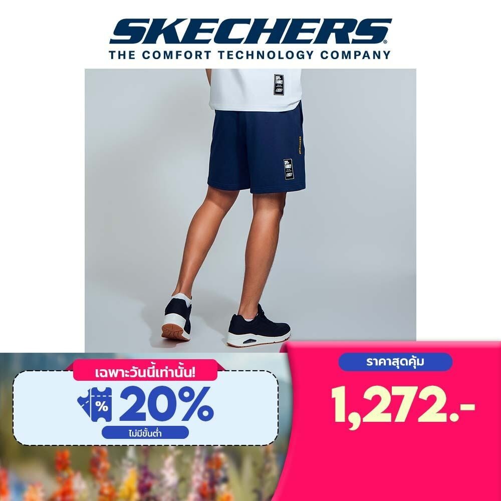 Skechers สเก็ตเชอร์ส กางเกงขาสั้นผู้ชาย Men Spy x Family Shorts - SL224M492-NAVY
