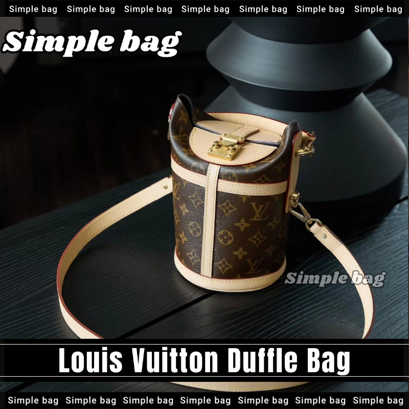 หลุยส์วิตตองLouis Vuitton Duffle Shoulder bag LV กระเป๋า กระเป๋าสะพายเดี่ยว #Simple bag