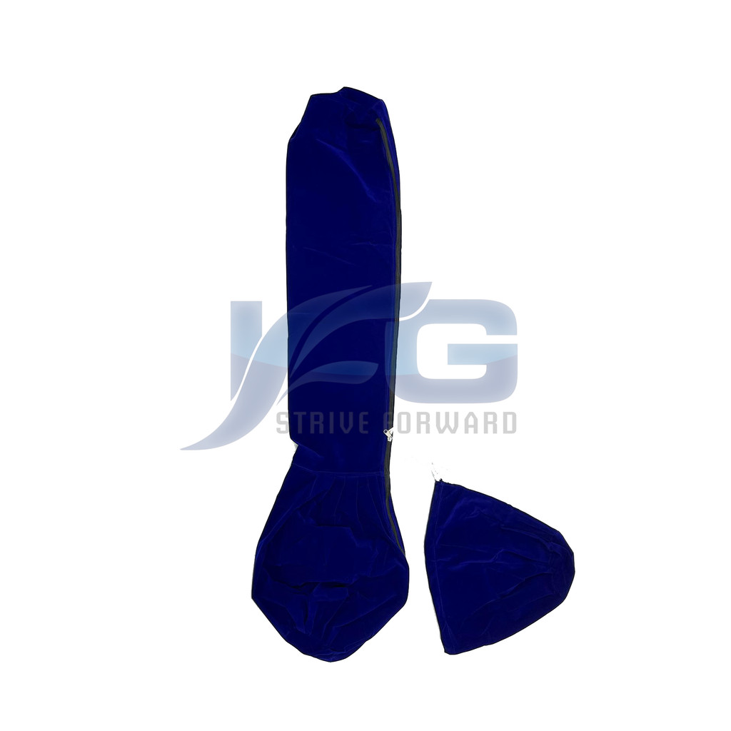 Veena Veena Cover Velvet Cloth with ZIP - เหมาะสําหรับแบบข้อต่อ/Tanjavur Veena/Ekantha Veena