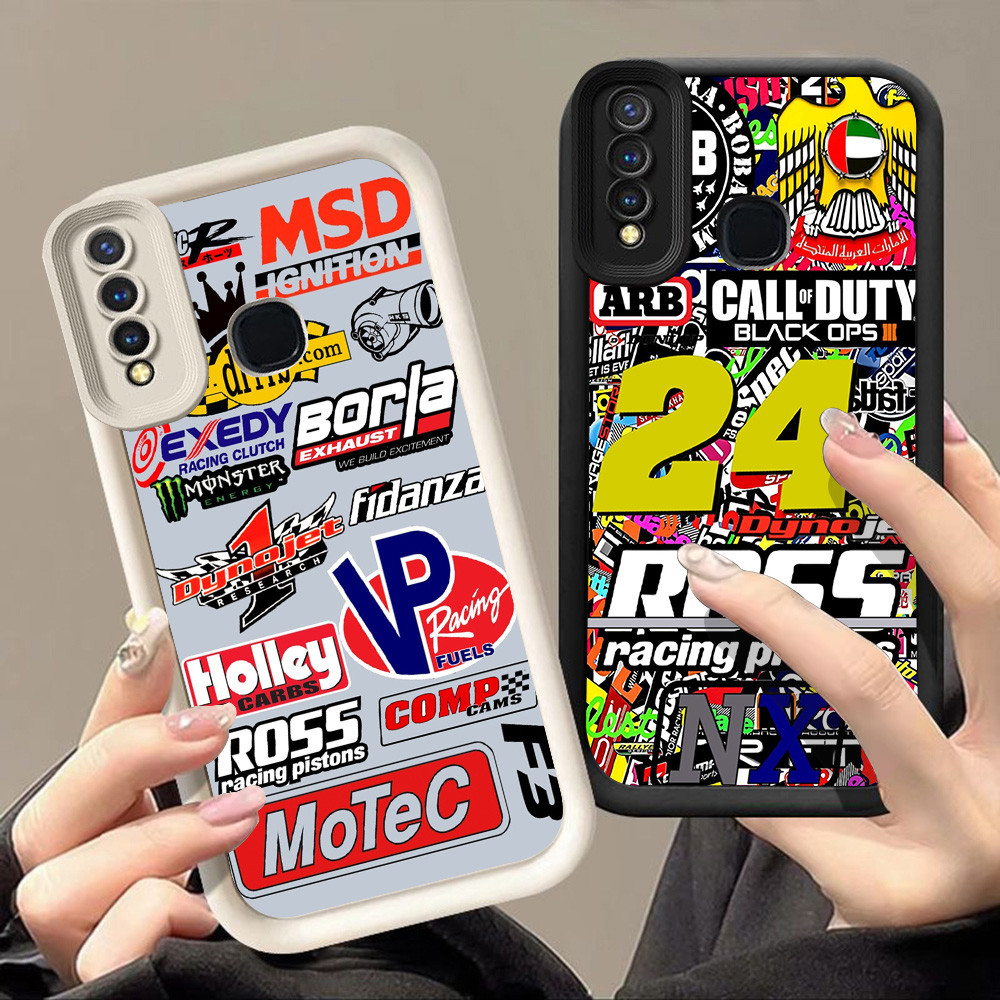 เคสสําหรับ VIVO Y93 Y15 V15 Y12 Y50 Y17 Y91 Y95 Z1 V9 Y91C Y30 Y91i Y19 Pro Q-86 โลโก้