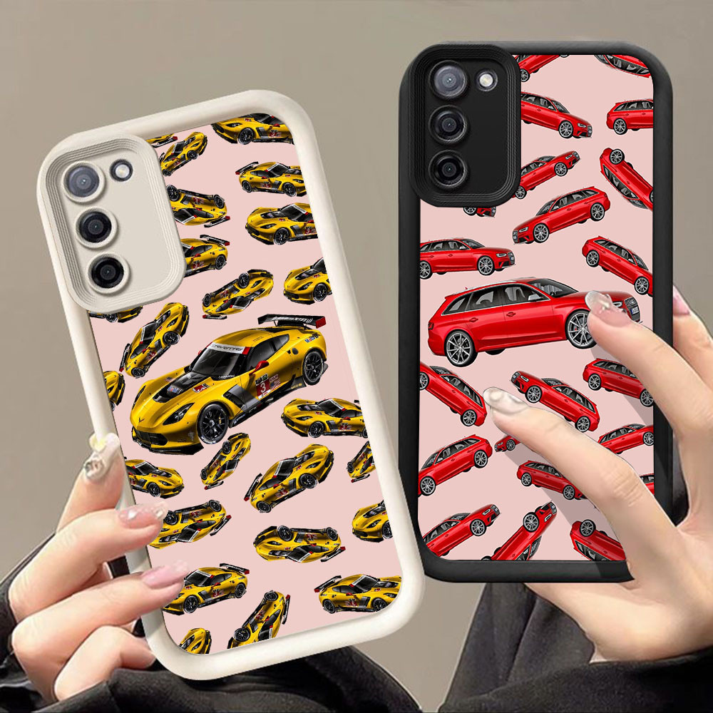 เคสสําหรับ Samsung A10 A72 J2 M30S J4 J7 J6 A7 M21 Prime Plus Pro 5G Q-73 การออกแบบรถ