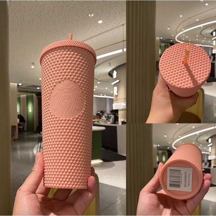 Starbucks Fashion Glitter Cup Reusable Cold Mug With Lid Straw thumbnail 10
