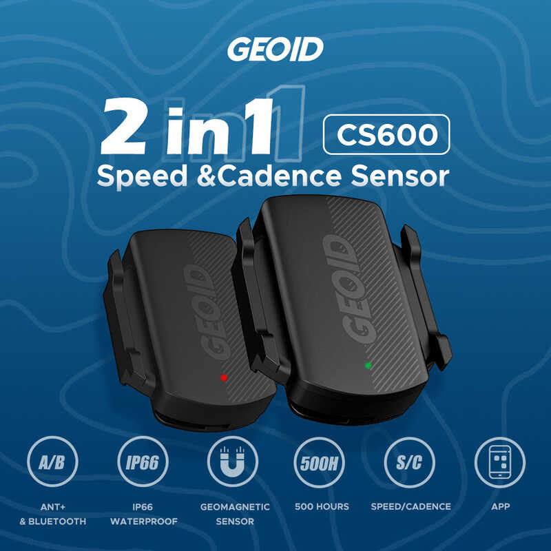 GEOID Cs600 เซ็นเซอร์ความเร็วโหมดคู่ Cycg Speedometer ANT บลูทู ธ ถ