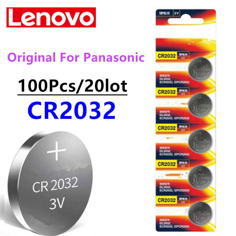 Δ 100 ชิ้น Cr2032 CR 2032 Dl2032 Ecr2032 แบตเตอรี่ลิเธียมนาฬิกาของ