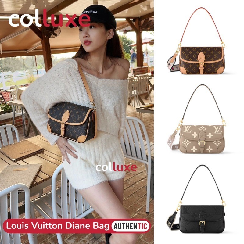 หลุยส์วิตตอง Louis Vuitton กระเป๋ารุ่น Diane Shoulder Bag กระเป๋าสะพายสตรี #Nano Diane Bag LV