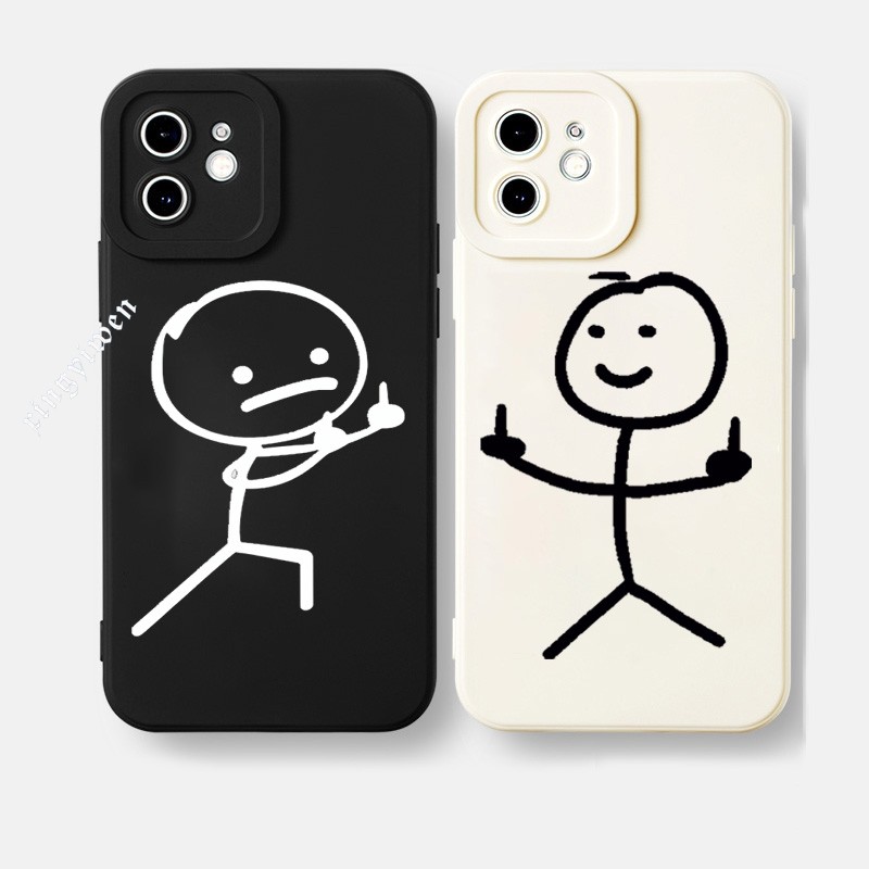 ปลอก OPPO RMX3687 RMX3686 RMX3710 RMX3663 RMX3660 เคสโทรศัพท์คู่น่ารักกันกระแทกป้องกันปกหลัง