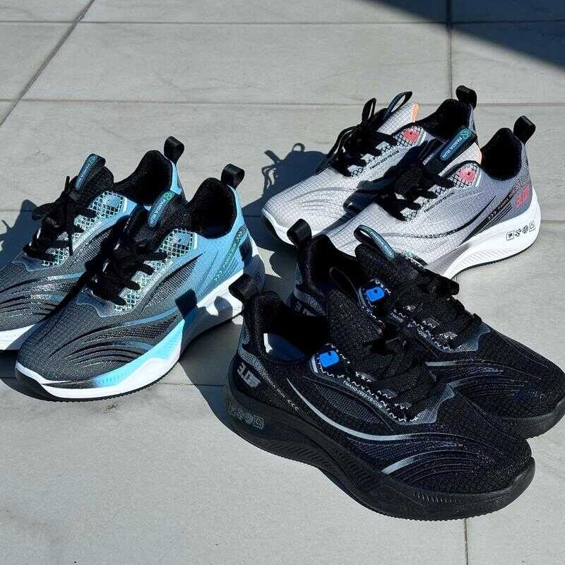 Panda Run แบรนด์คนไทย รองเท้าผ้าใบใส่วิ่งใส่ออกกำลังกาย รองเท้าผ้าใบแฟชั่น สตรีท มี 6สี ไซส์38-46 ชา