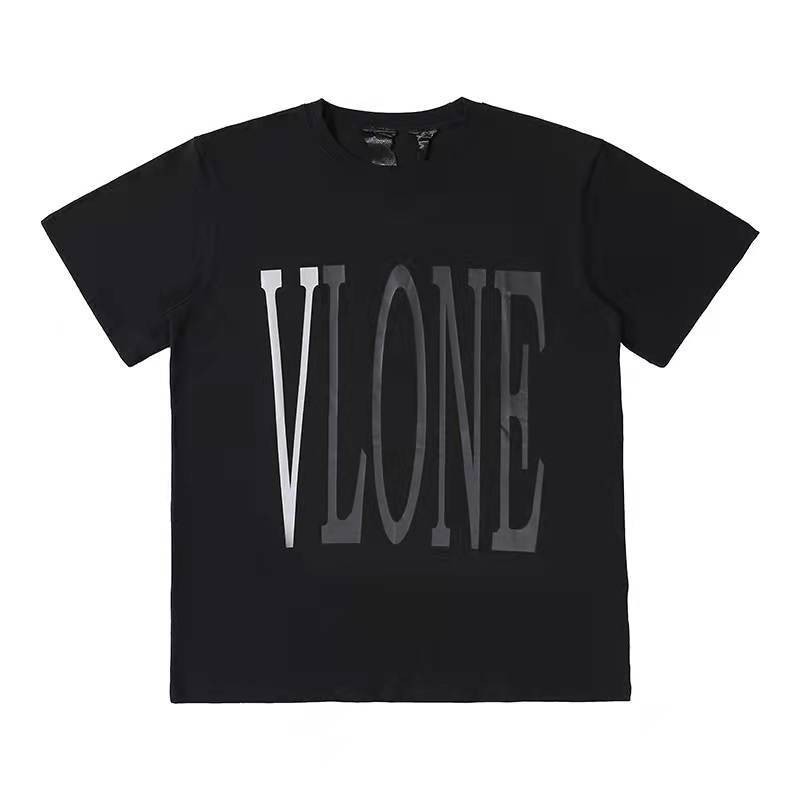 Vlone แขนสั้น 3M สะท้อนแสงและ High Street แบรนด์อินเทรนด์ Wang Yibo เดียวกัน Edison Chen คู่ครึ่ง-