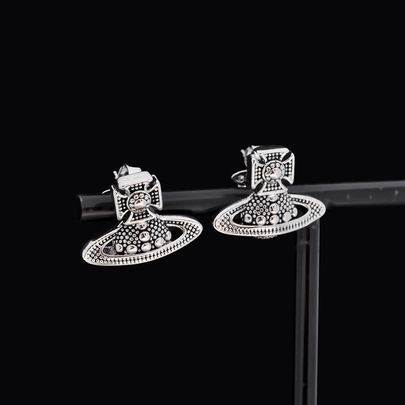 Vivienne Westwood Vintage Small HILARIO Dot Matrix Saturn สร้อยคอต่างหู EWS