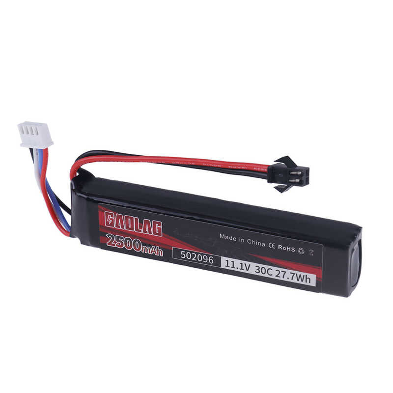 Δ 11.1V 3S 2500Mah 30C 502096 แบตเตอรี่ Lipo T Tamiya / Xt30 BB  อัดลม ขอ