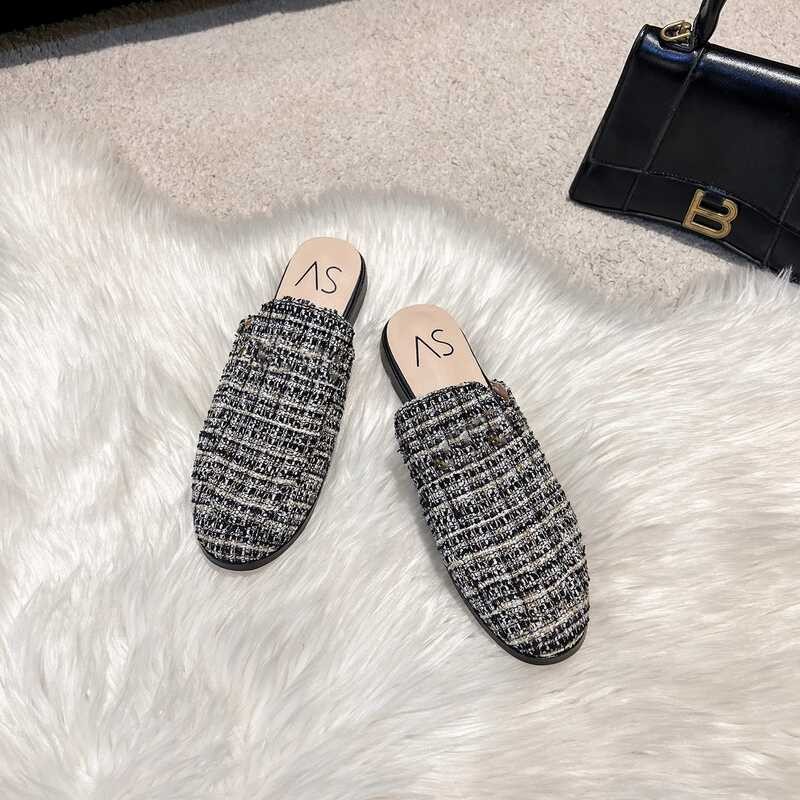 ி รองเท้าแตะผู้หญิงครึ่งรองเท้า Mueller 2024 รองเท้า