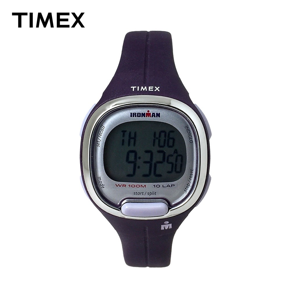 ในสต็อก Timex Ironman Transit Purple Rubber Digital Watch สําหรับผู้หญิง TW5M19700 SPORTS