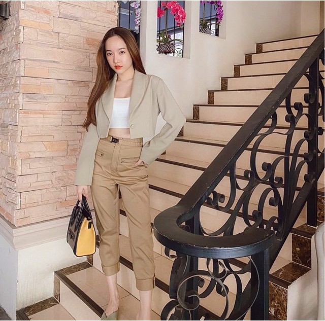 Bazzi Brown Spendex Pants