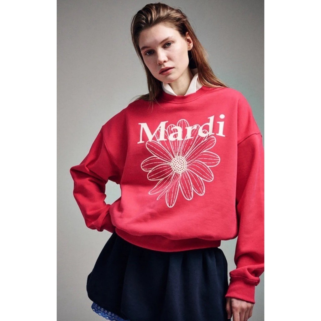 ♞Mardi Mercredi Sweatshirt  เสื้อแขนยาว Mardi  เสื้อกันหนาว แท้จากช้อปเกาหลี utid