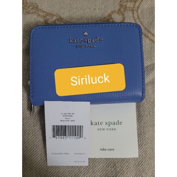 kate spade darcy small zip card case wallet