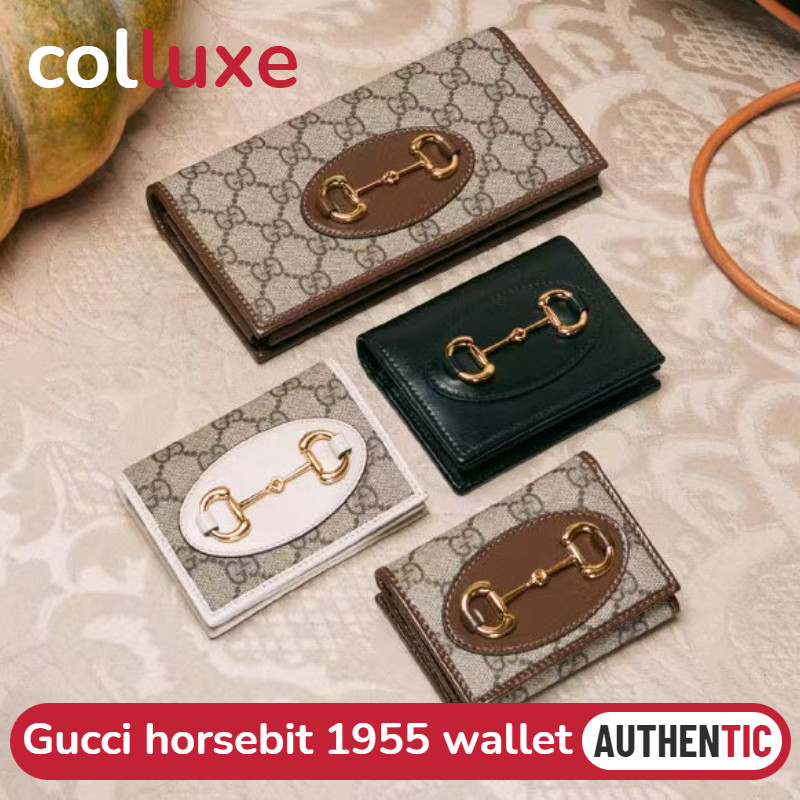 กุชชี่ Gucci horsebit 1955 wallet card holder กระเป๋าสตางค์สุภาพสตรี